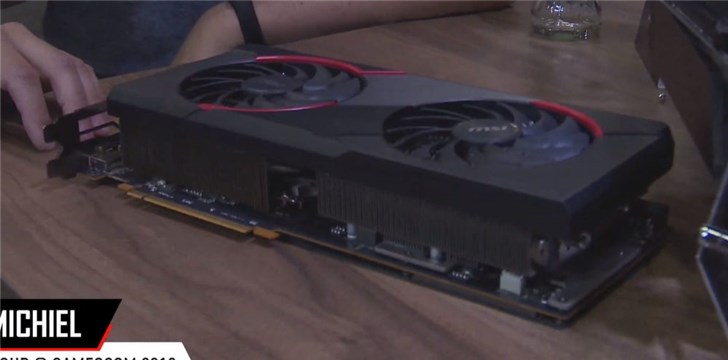 微星展示新款RX 5700XT显卡：三槽厚 巨大散热模块(3)